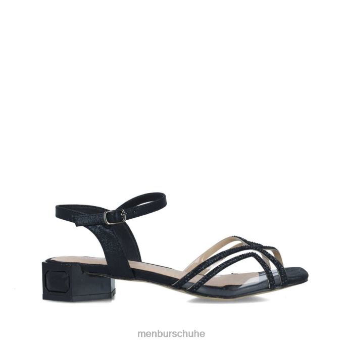 Carina Menbur Frauen FDZVJ2649 Sandalen Schwarz