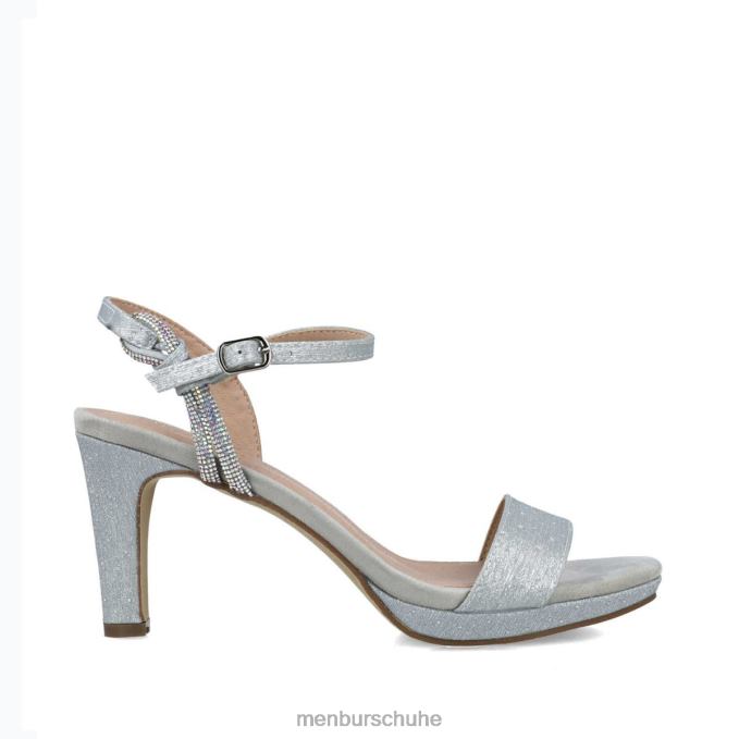 achernar Menbur Frauen FDZVJ2687 Sandalen Silber